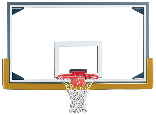 Gared Steel Frame Glass Backboard with Glass Retention System